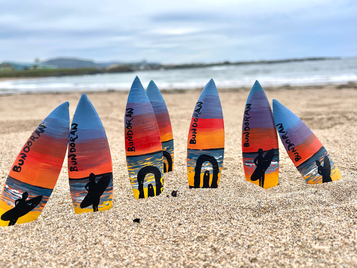 Surf Board Fridge Magnet