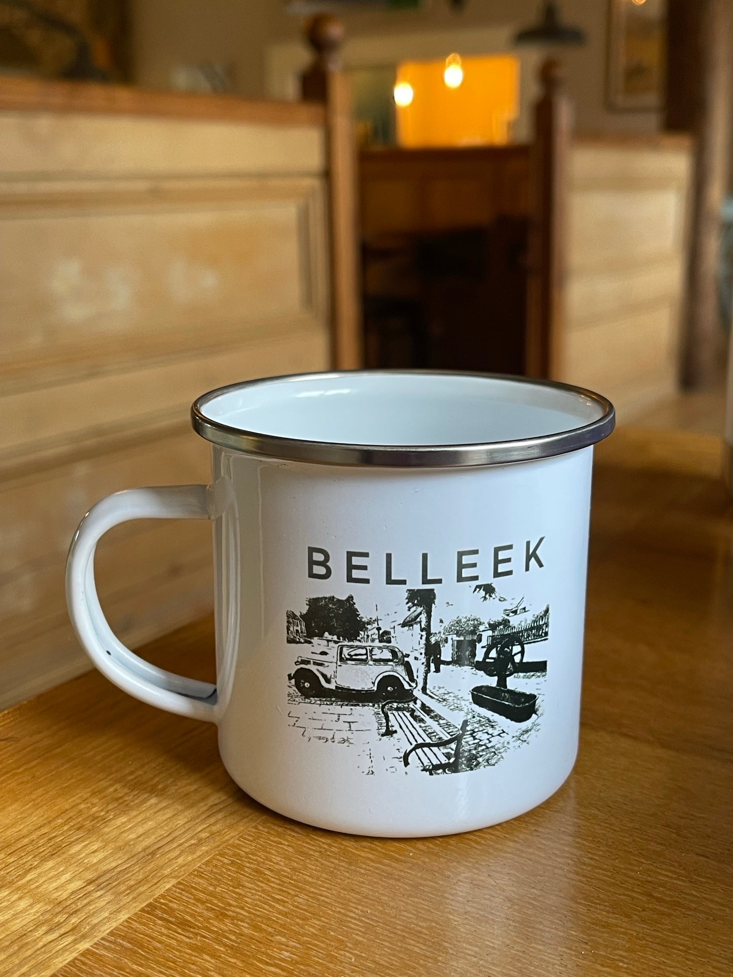 Belleek Enamel Camper Mug from Michelle Duffy Camlake Canvas Garrison County Fermanagh