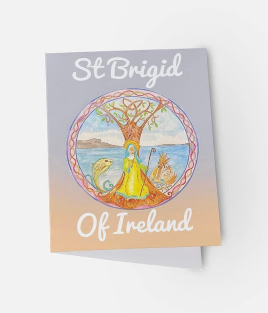 St Brigid of Ireland Greetings Card