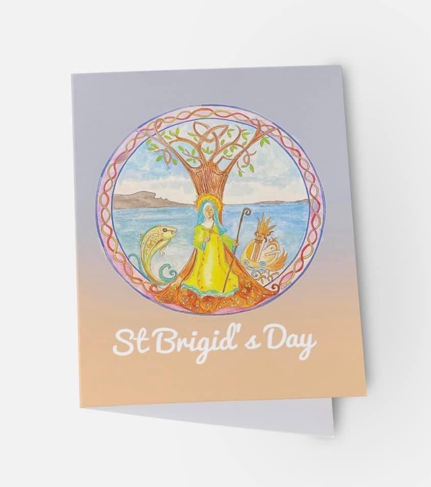 St Brigid's Day Greetings Card