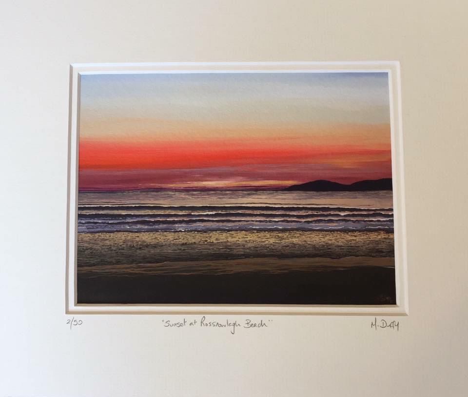 Rossnowlagh Reds - Limited Edition Print by Michelle Duffy Camlake Canvas
