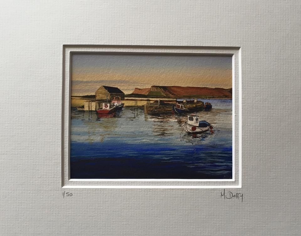 Rahelly Harbour Sligo - Limited Edition Print by Michelle Duffy Camlake Canvas