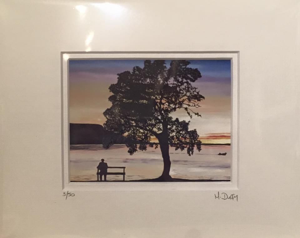 Memories by the Tree and the Bench - Limited Edition Print by Michelle Duffy Camlake Canvas
