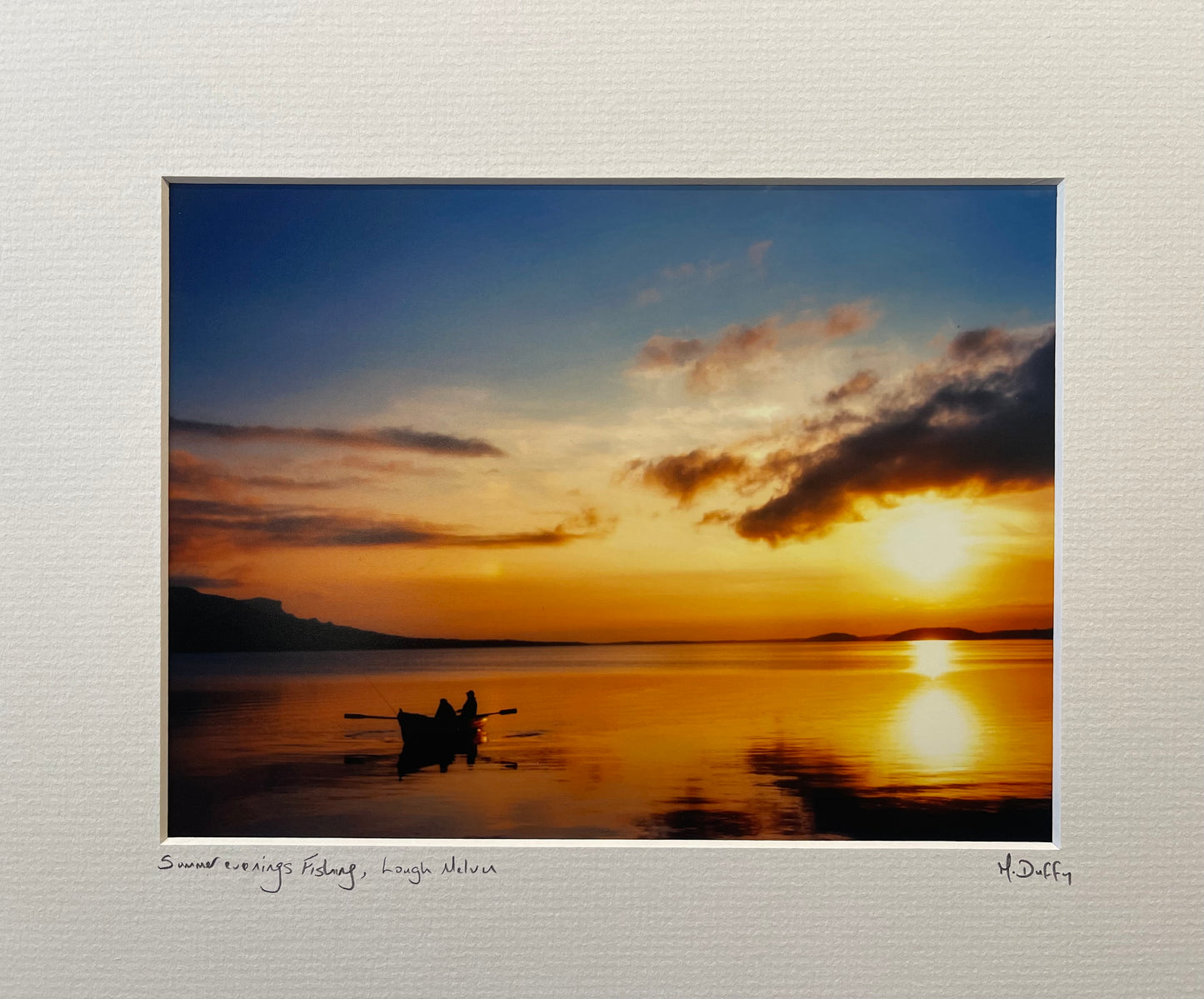 Sunset Fishing Lough Melvin- Photograph