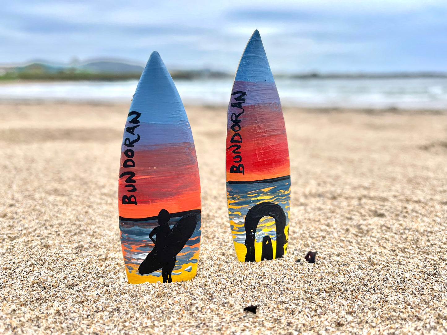 Surf Board Fridge Magnet
